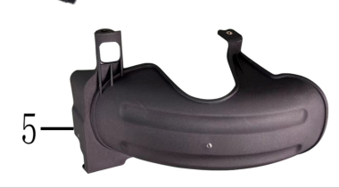 Blatobran zadnji za motor 2016-35-X0050 Roma S9C